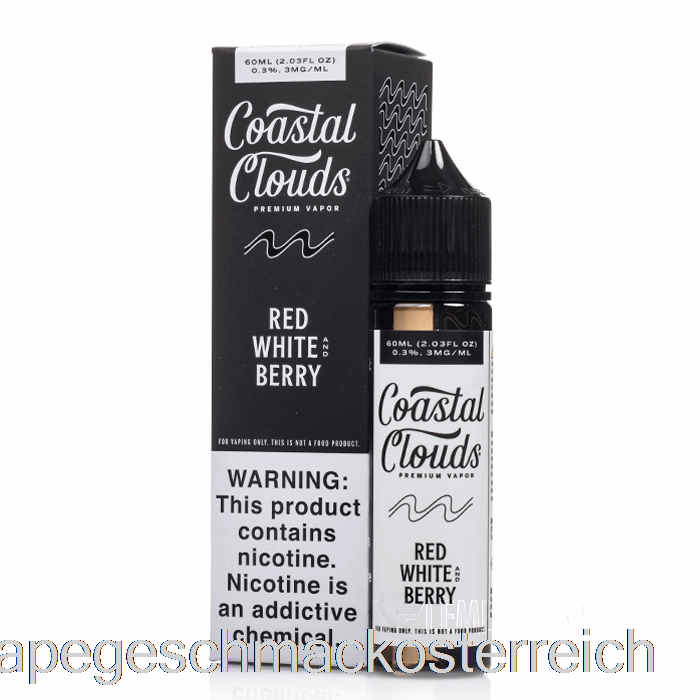 Rot, Weiß Und Beere – Küstenwolken – 60 Ml, 6 Mg Vape-Geschmack